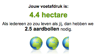 ecologische voetafdruk