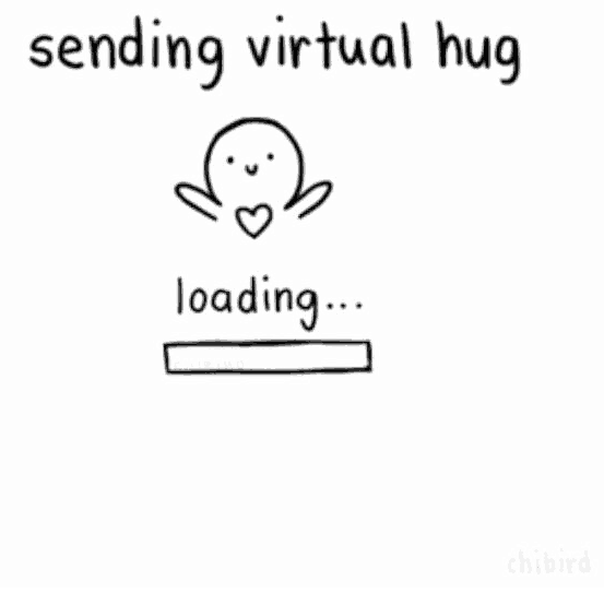 Virtual hug oftewel een virtuele knuffel : )