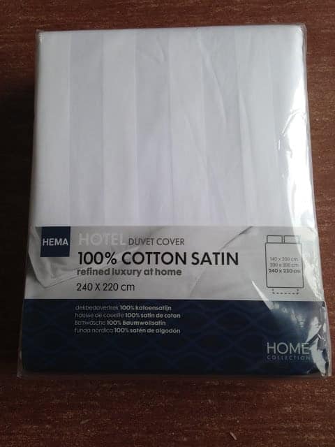 hema dekbedhoes cotton satin