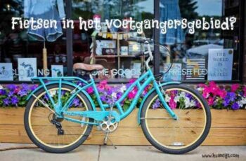 Fietsen in het voetgangersgebied?