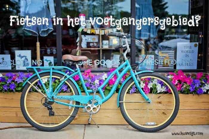 Fietsen in het voetgangersgebied?