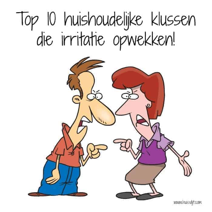 Top 10 huishoudelijke klussen die irritatie opwekken