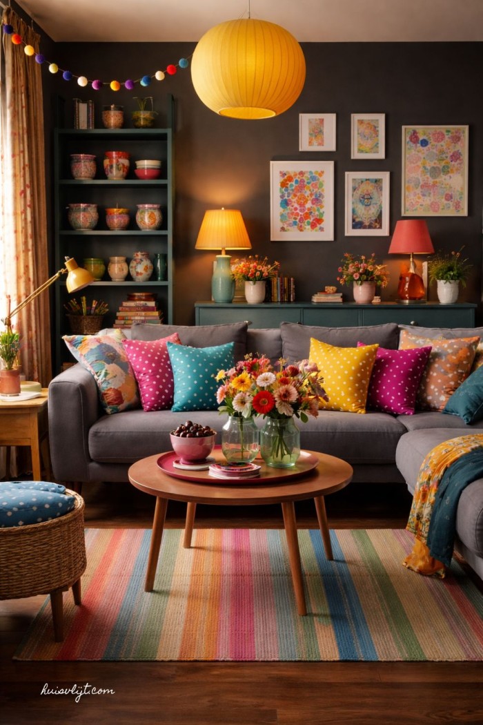 woonkamer inrichting warm