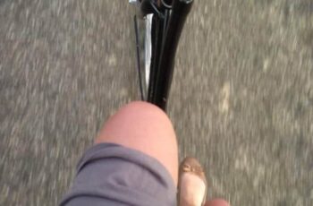 Fietsen met blote benen!
