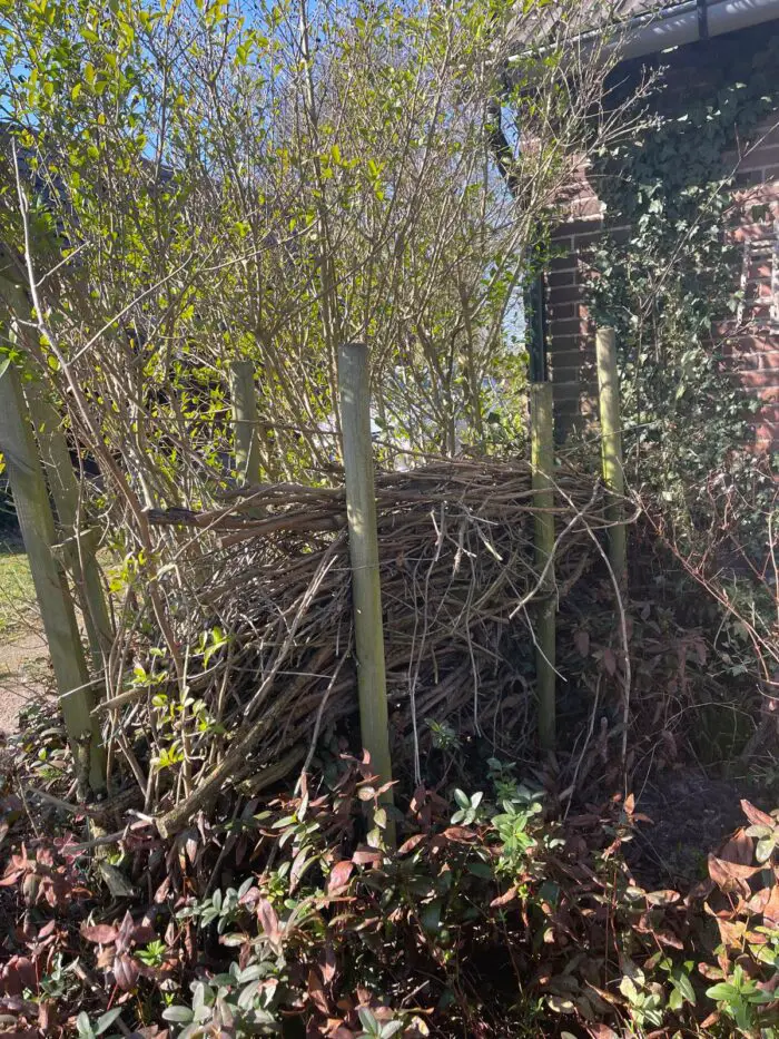 natuurlijke afscheiding tuin