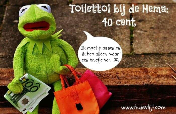 Toilet tol bij de Hema 40 cent