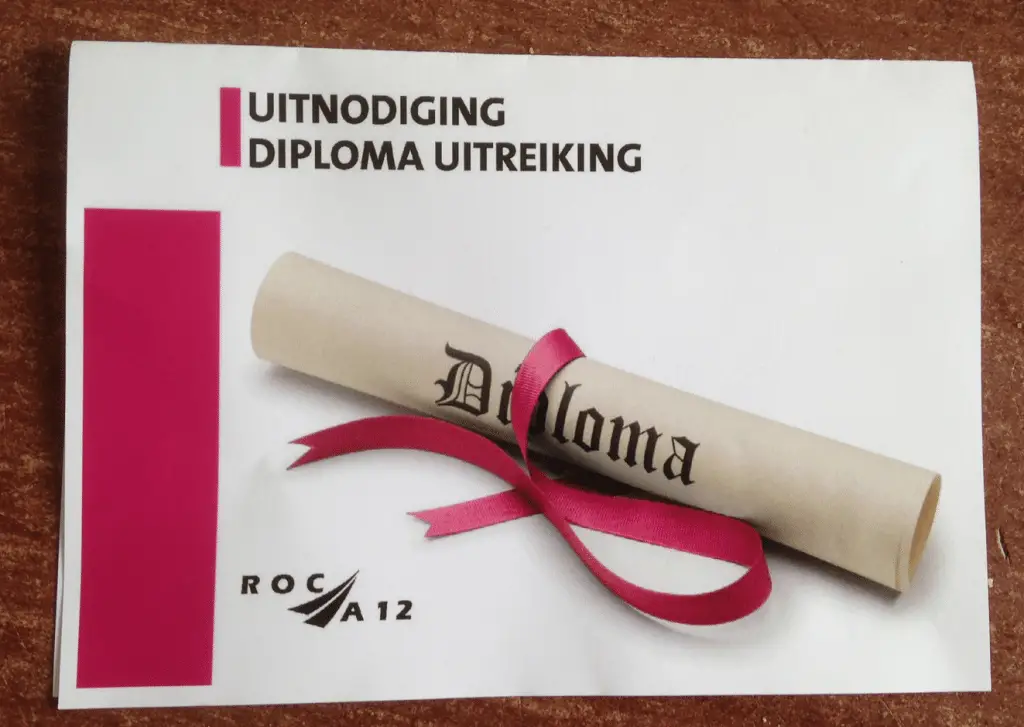 En nog een diploma binnen!