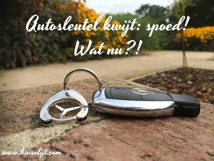 autosleutel kwijt spoed