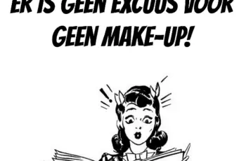 Geen make-up: stom?
