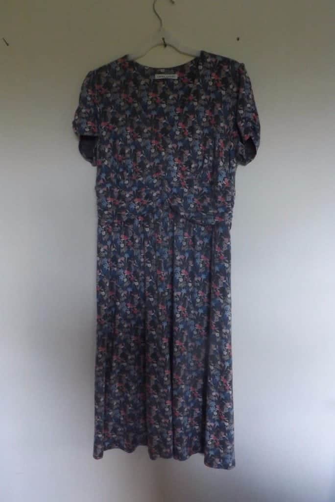 Laura Ashley blue/pink ditsy dress