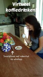 virtueel koffiedrinken