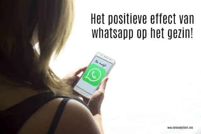 Whatsapp versterkt de gezinsband!