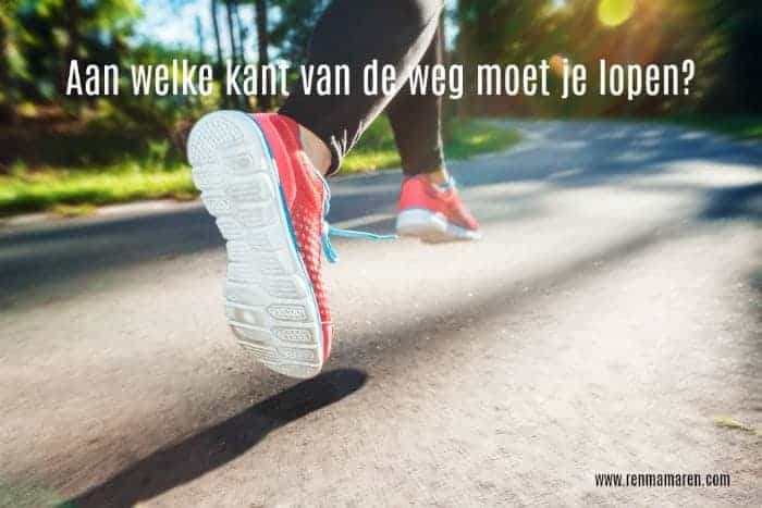 Aan welke kant van de weg moet je wandelen/lopen?