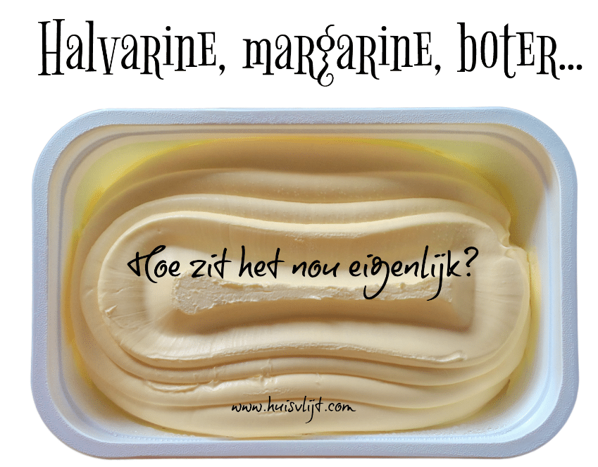 Halvarine, margarine en boter en kun je bakken met halvarine?