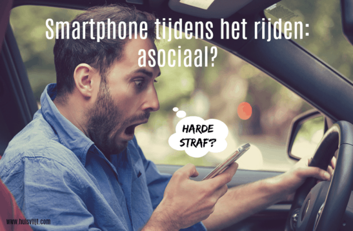 Smartphone tijdens het rijden: asociaal?