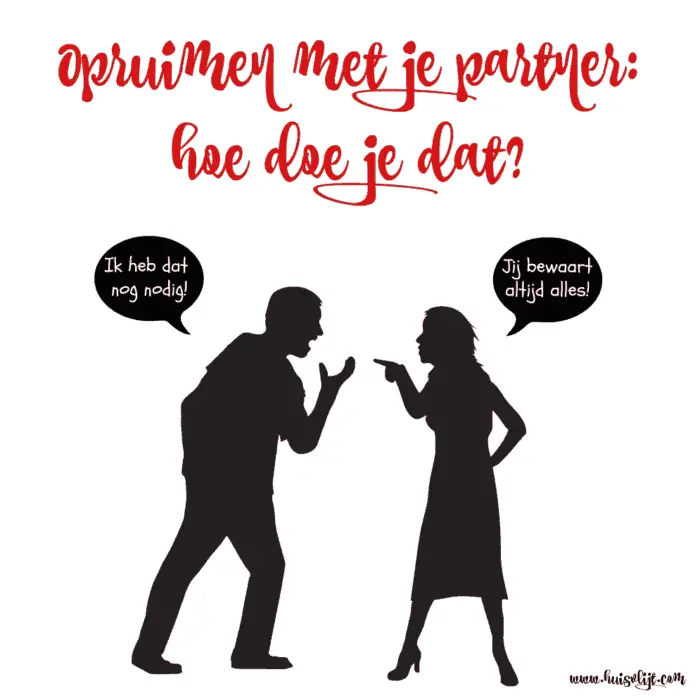 opruimen met je partner