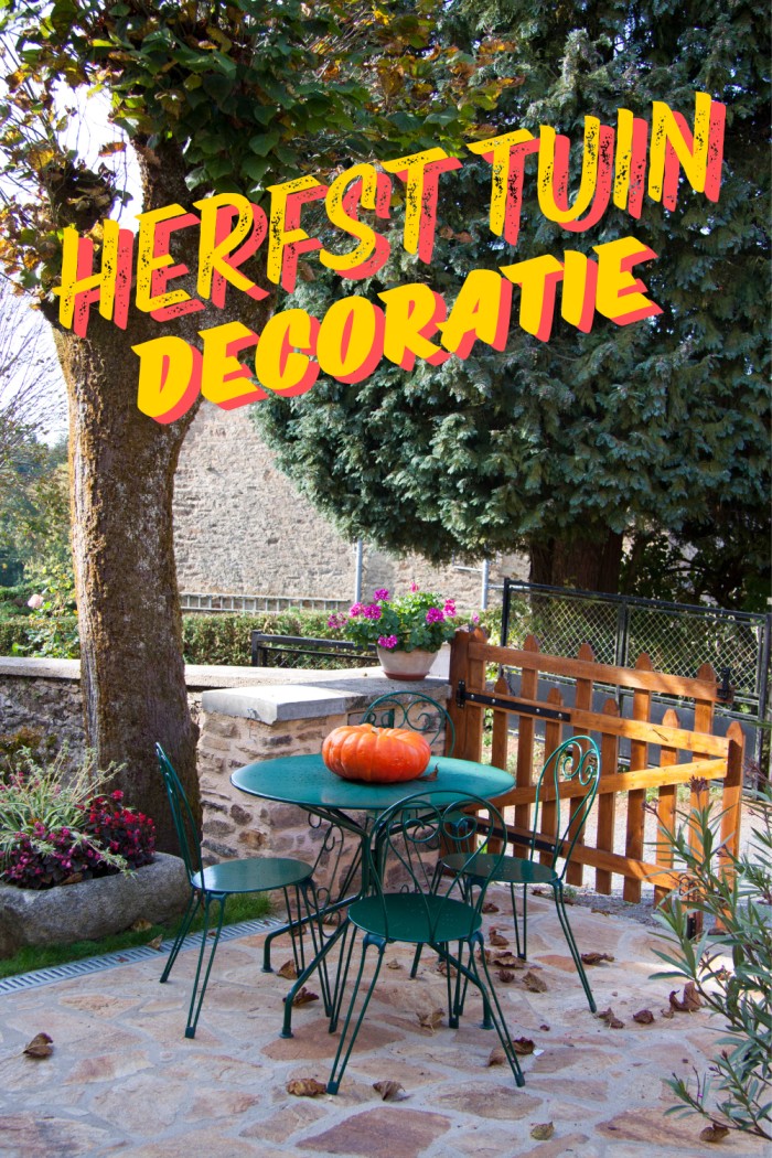 herfst tuin decoratie