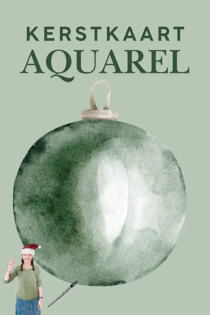 kerstkaart aquarel