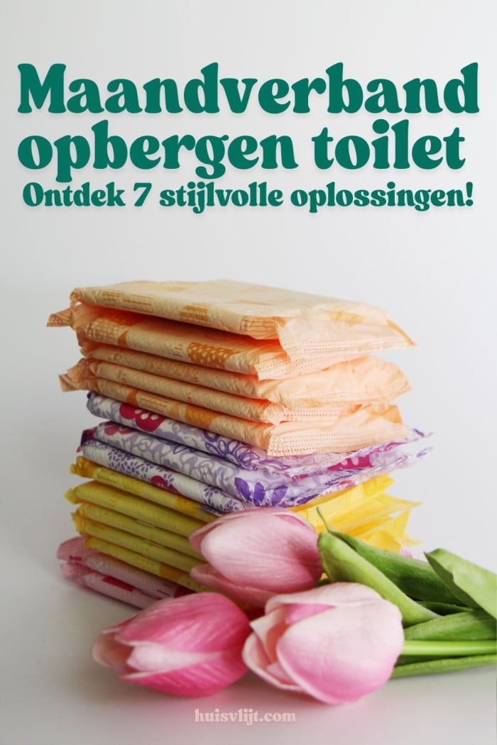 maandverband opbergen toilet