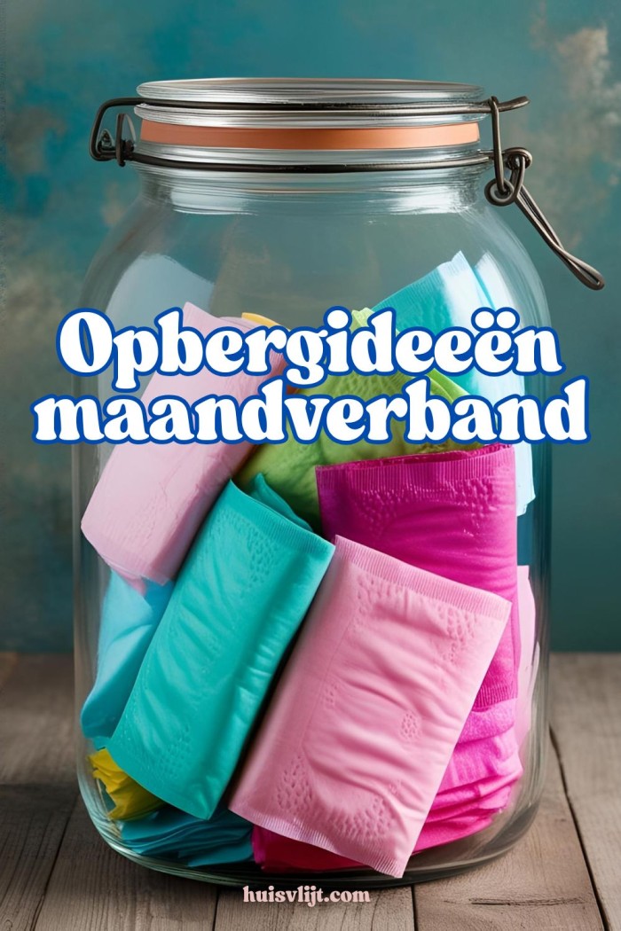opberg ideeen maandverband