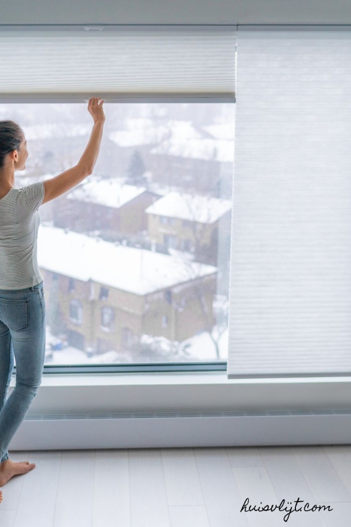 plisse gordijnen slaapkamer