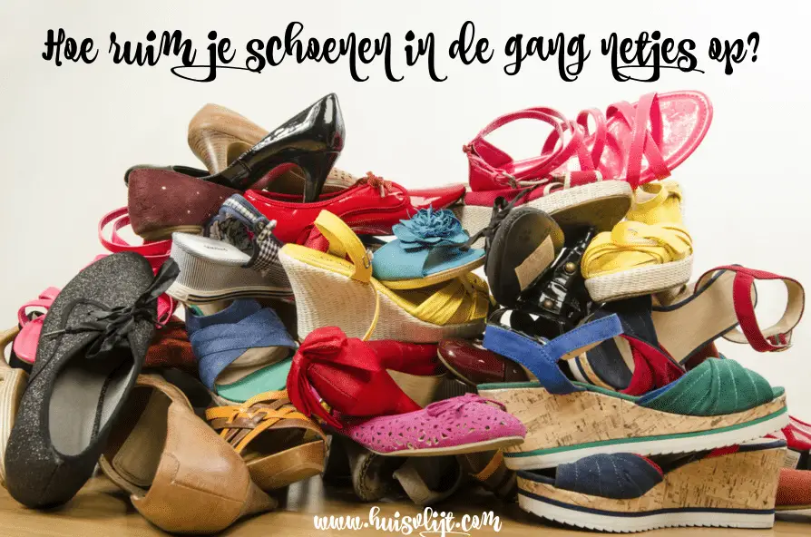 schoenen opruimen in de gang