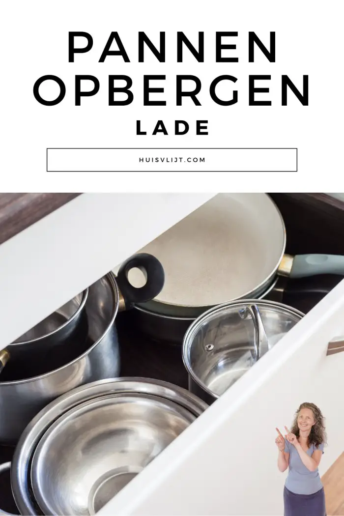 pannen opbergen lade