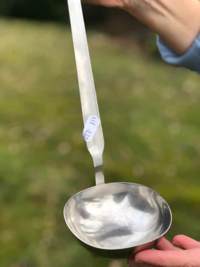 Ik heb een soeplepel met een