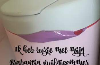 Ik heb ruzie met mijn Brabantia vuilnisbak