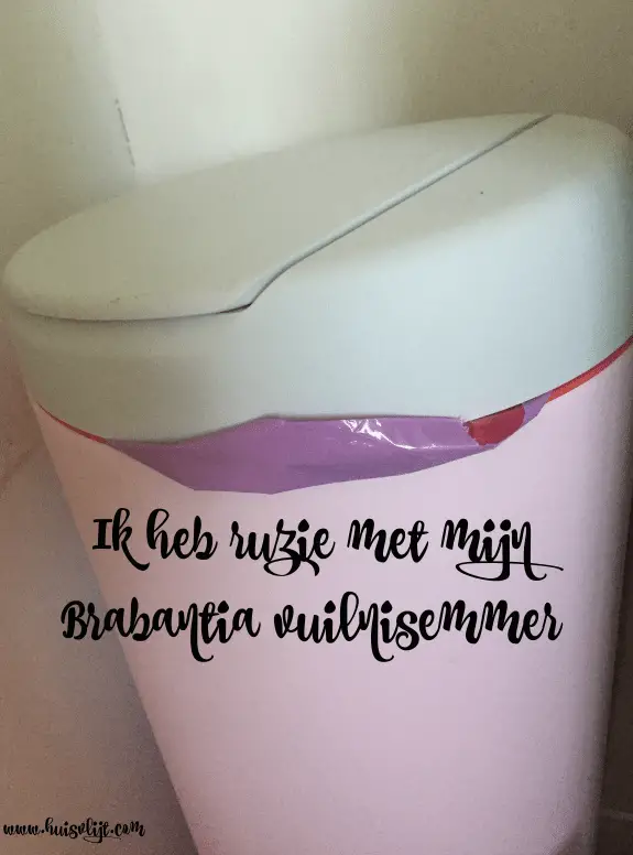 Ik heb ruzie met mijn Brabantia vuilnisbak