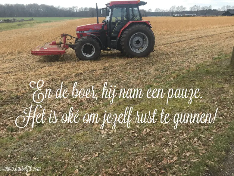 Het is oké om een pauze te nemen. Ook als het werk nog niet af is.