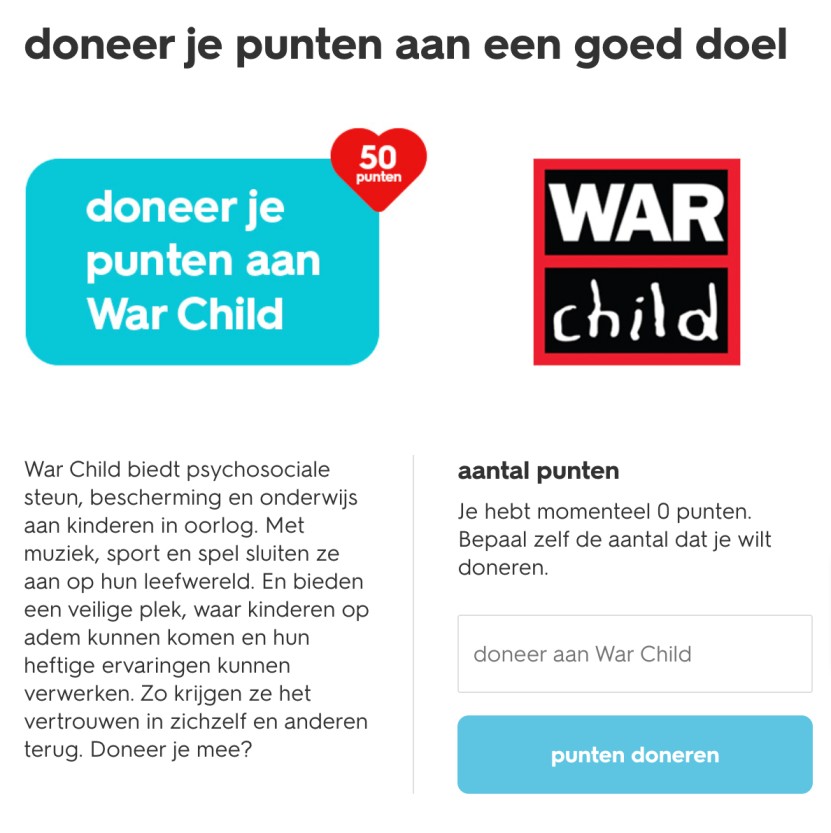 hema punten weggeven