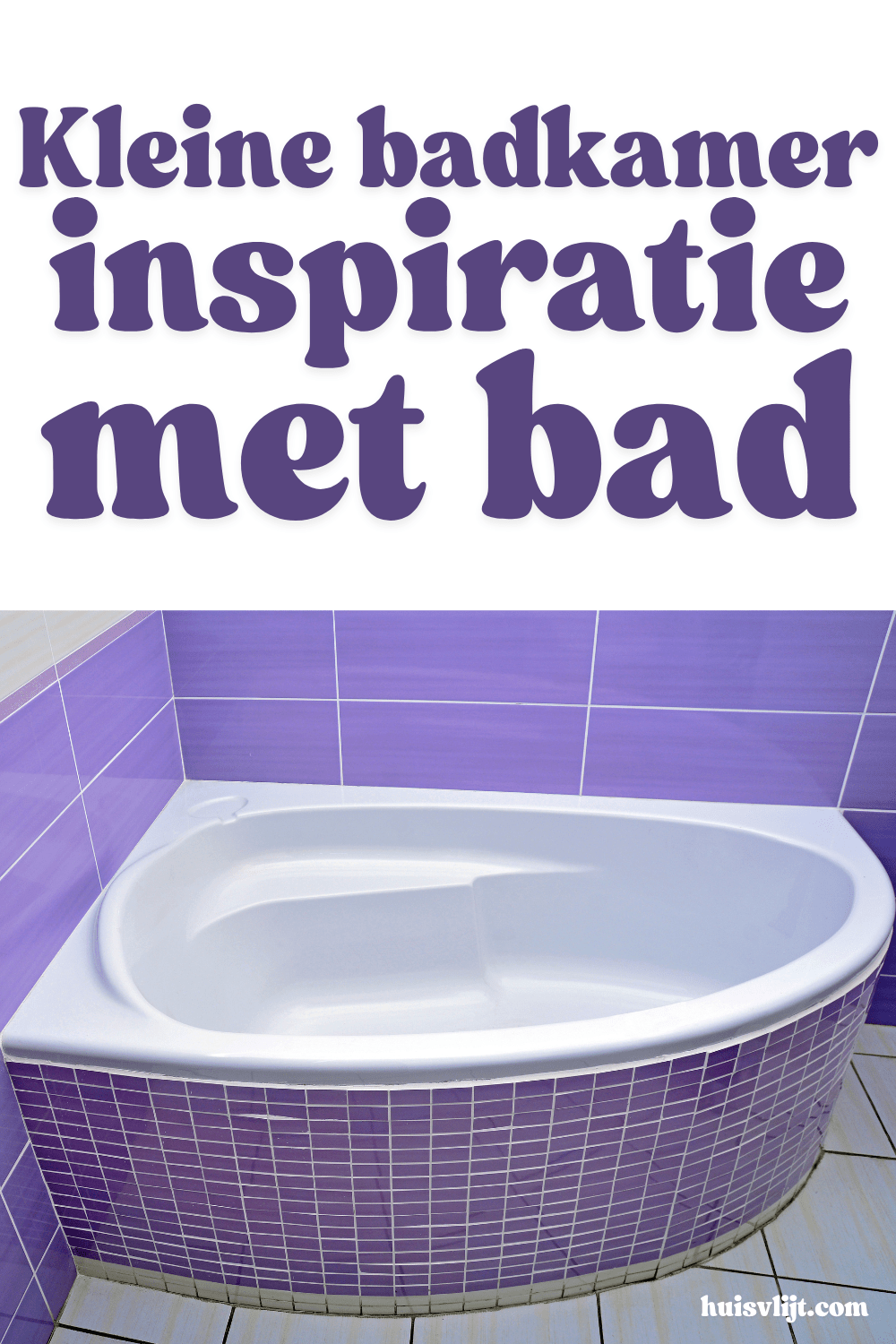 kleine badkamer met bad