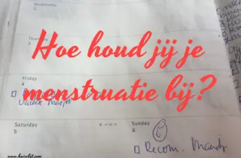 Hoe houd jij je menstruatie bij?