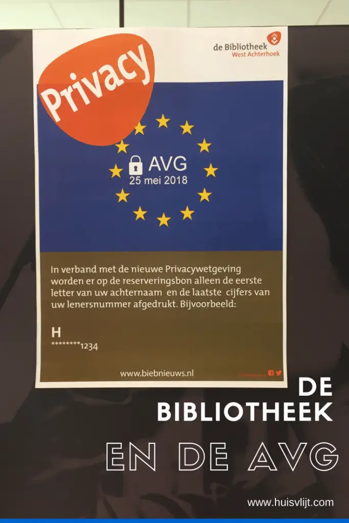 bibliotheek en de AVG