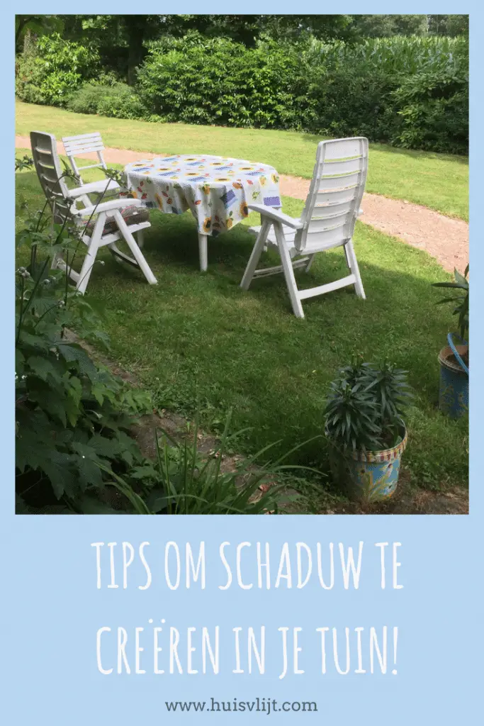 Schaduw creëren in je tuin