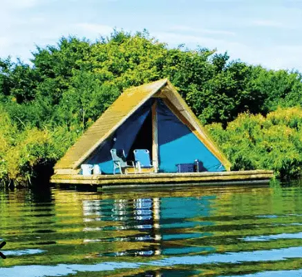 kamperen op het water