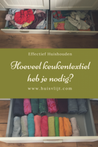 Hoeveel keukentextiel heb je nodig?