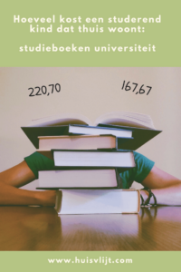 studerend kind kosten