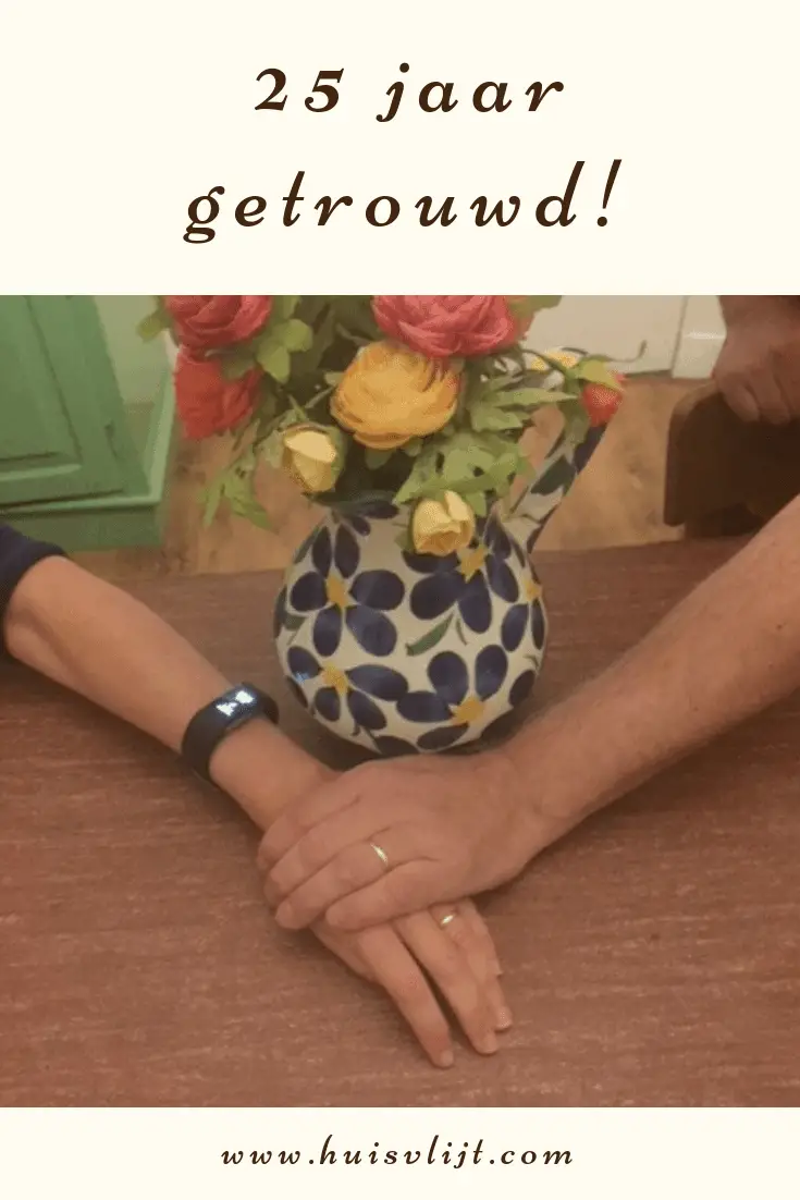 25 jaar getrouwd