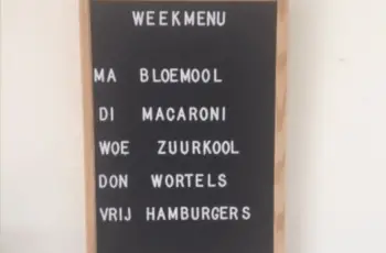 Letterbord geprobeerd!