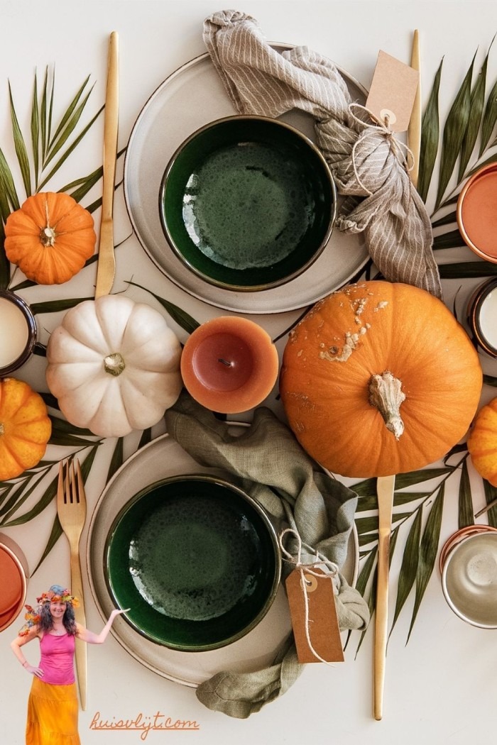 Tafeldecoratie herfst: warme ideeën voor een gezellige tafel 5 tafeldecoratie herfst autumn