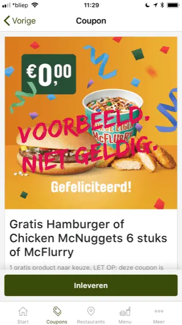 Gratis als je jarig bent