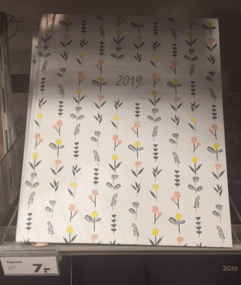 Hema bloemetjes agenda 2019