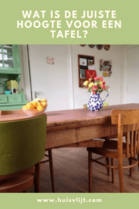 keukentafel hoogte