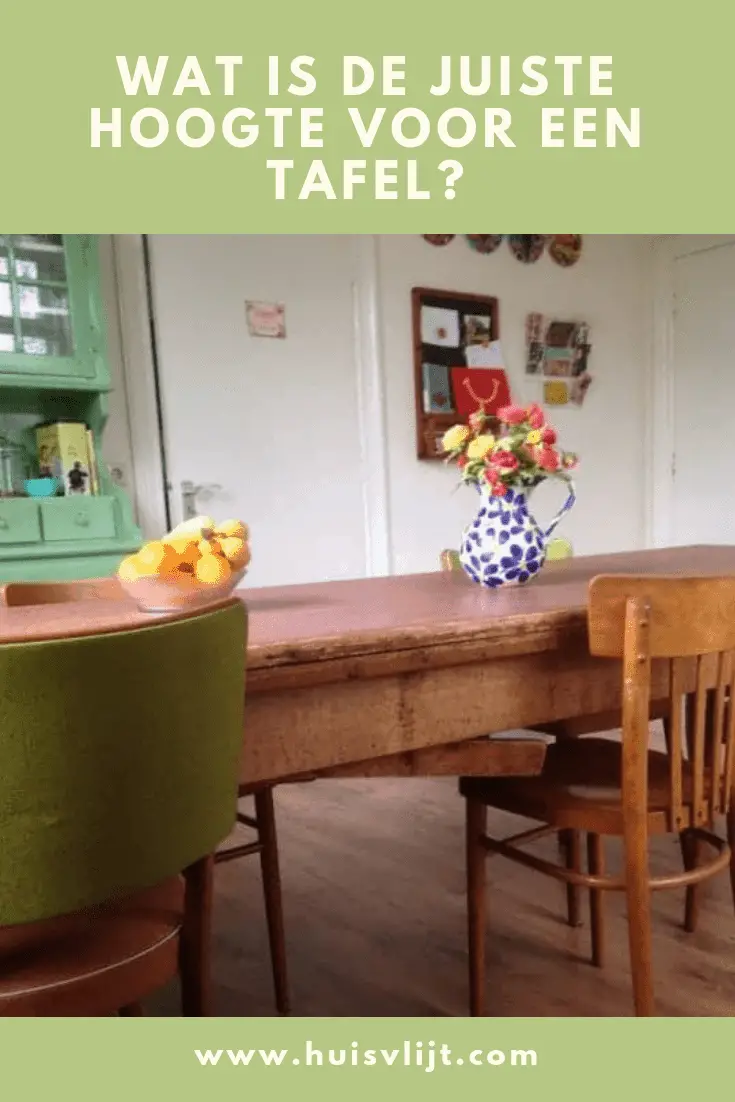 keukentafel hoogte