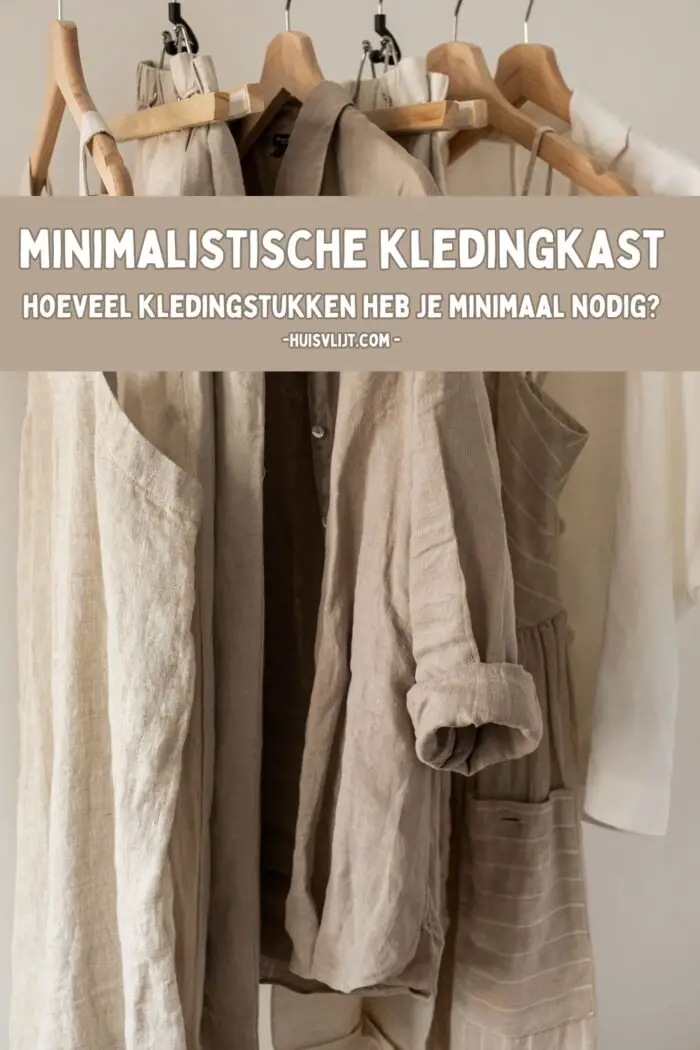 minimalistische kledingkast