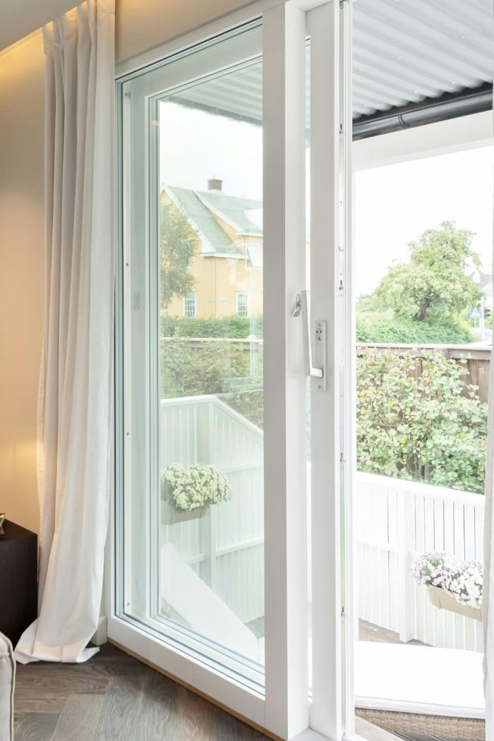 raambekleding schuifpui woonkamer