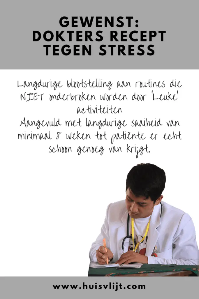 dokters recept tegen stress