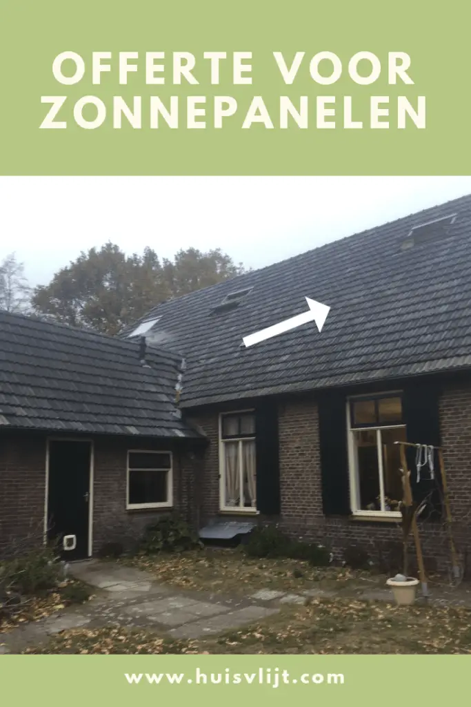 Offerte voor zonnepanelen